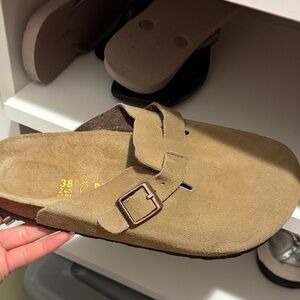 Birkenstock Tan Suede Sandals
